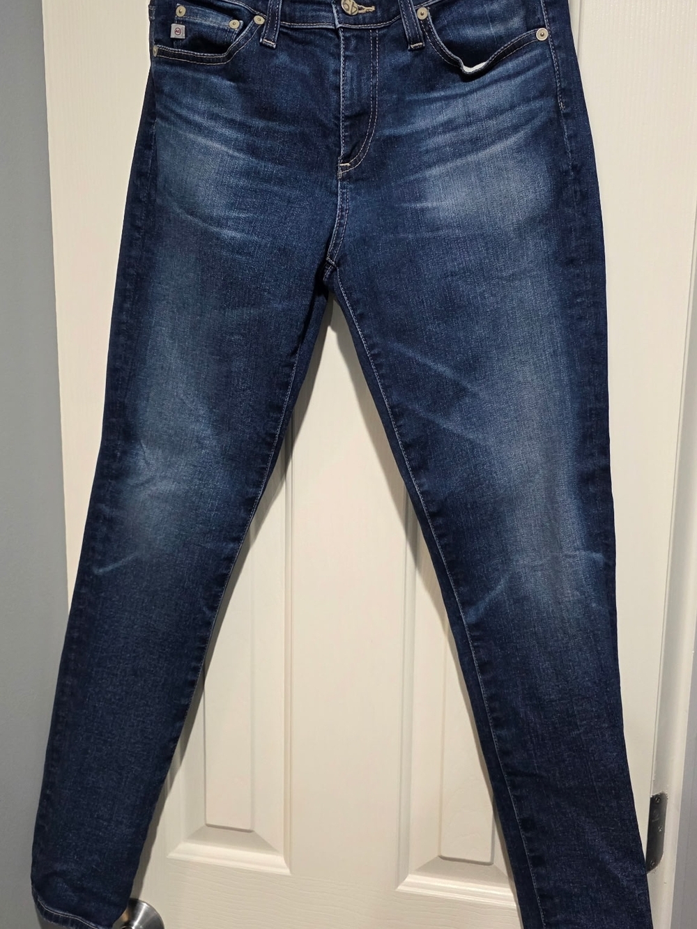 Ag Adriano Goldschmied Women's Skinny Jeans in Dark Blue - Picture 5 of 6